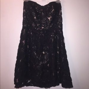 Black Floral Cocktail Dress